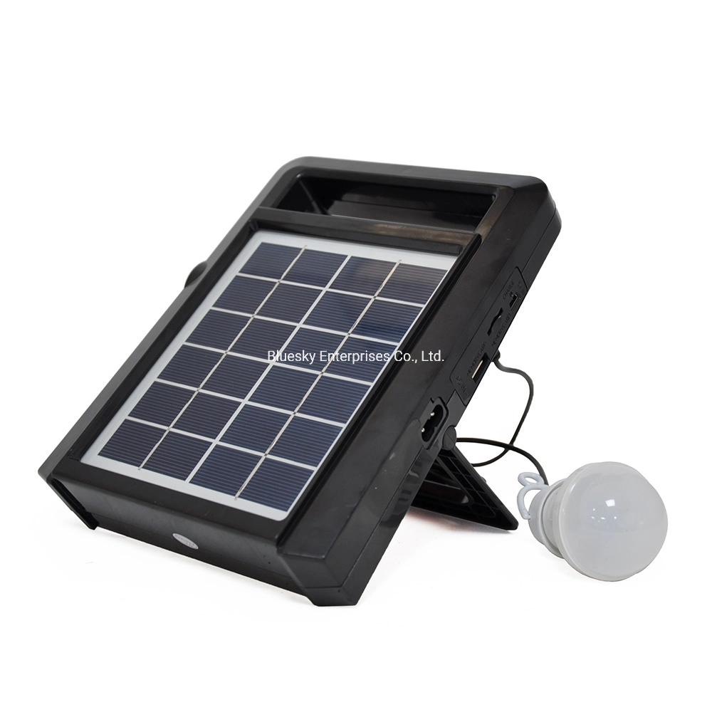 Tw-1322bts Powered Solar Panel Charging LED Flashlight USB MP3 FM Radio Portable Emergency Speaker