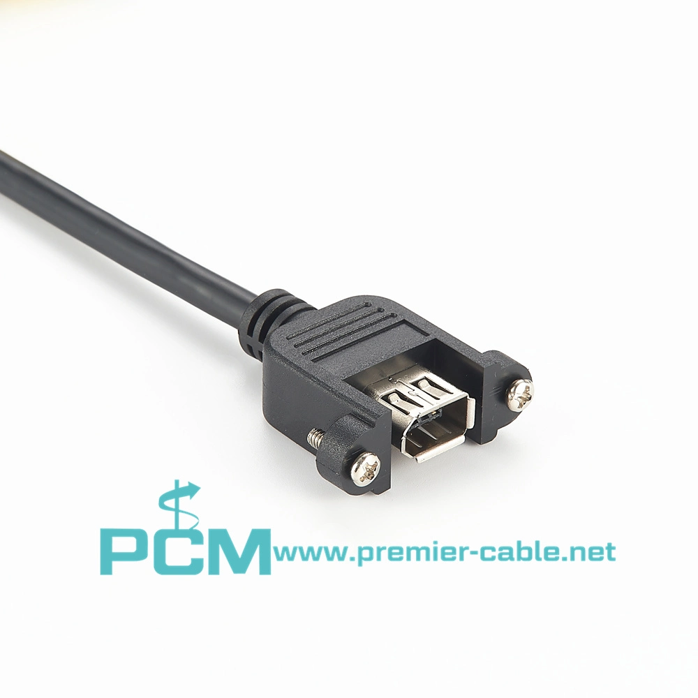 Firewire Panel Mount Extension Cable