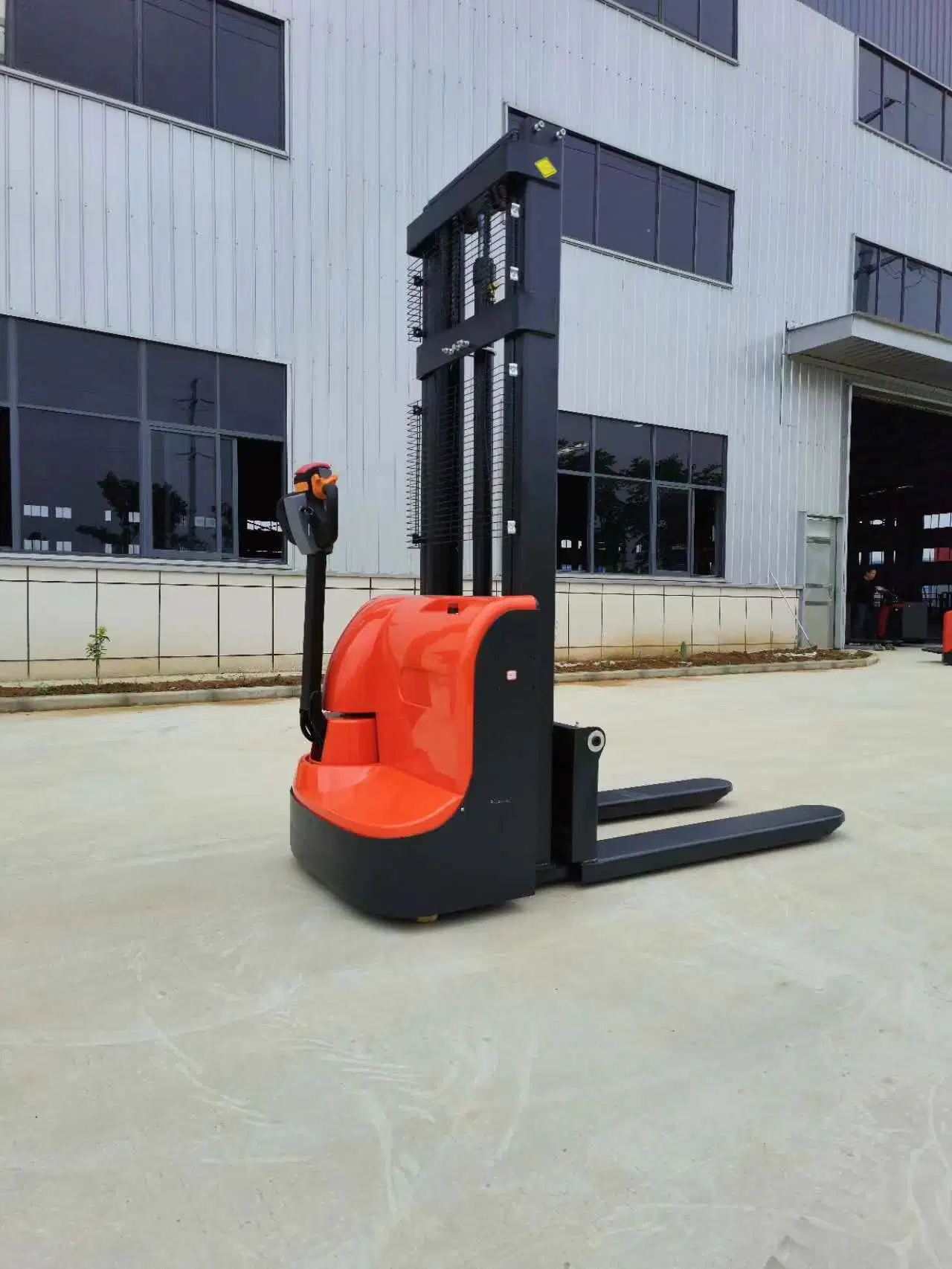 Rum China 1.0ton with 4m Lifting Height Economic Walkie Hydraulic Truck Electric Stacker Price/Manufacturers for Warehouse/Pallet