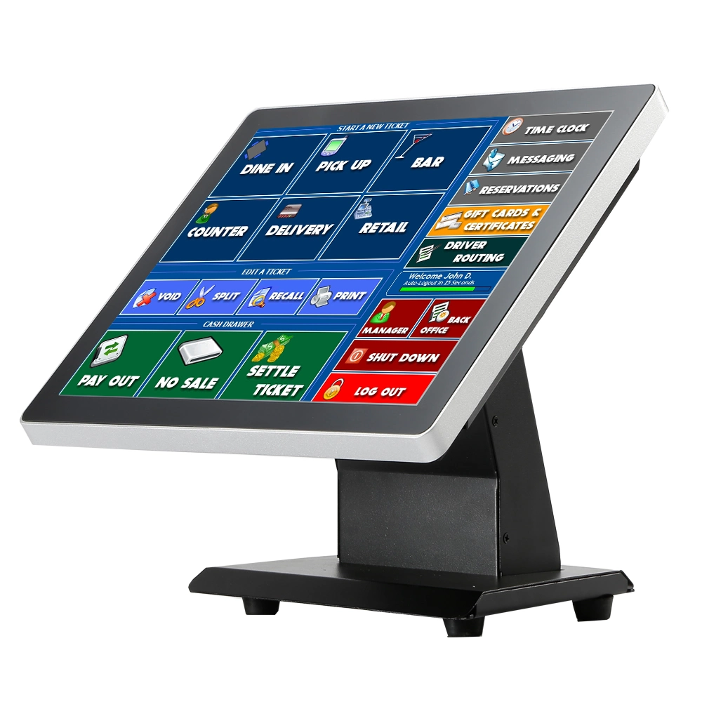 WiFi POS Terminal with 80mm Receipt Printer, Scanner, Cash Drawer 4: 3 TFT 15" Touch Screen