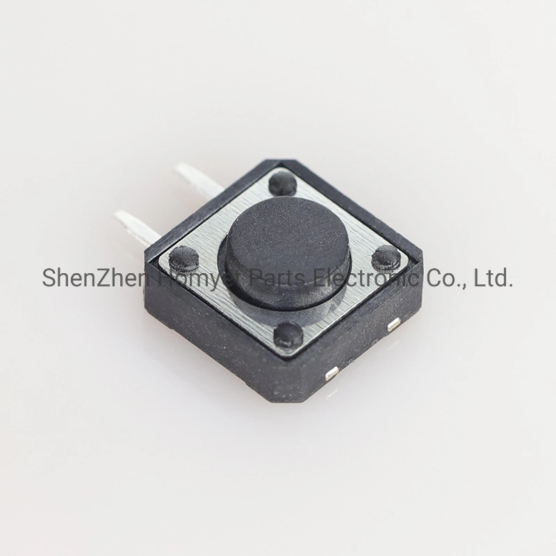 Hot Sales electronic Component China 12*12mm Right Angle 2pin DIP Side Push Button Tact Switch for Medical Equipment