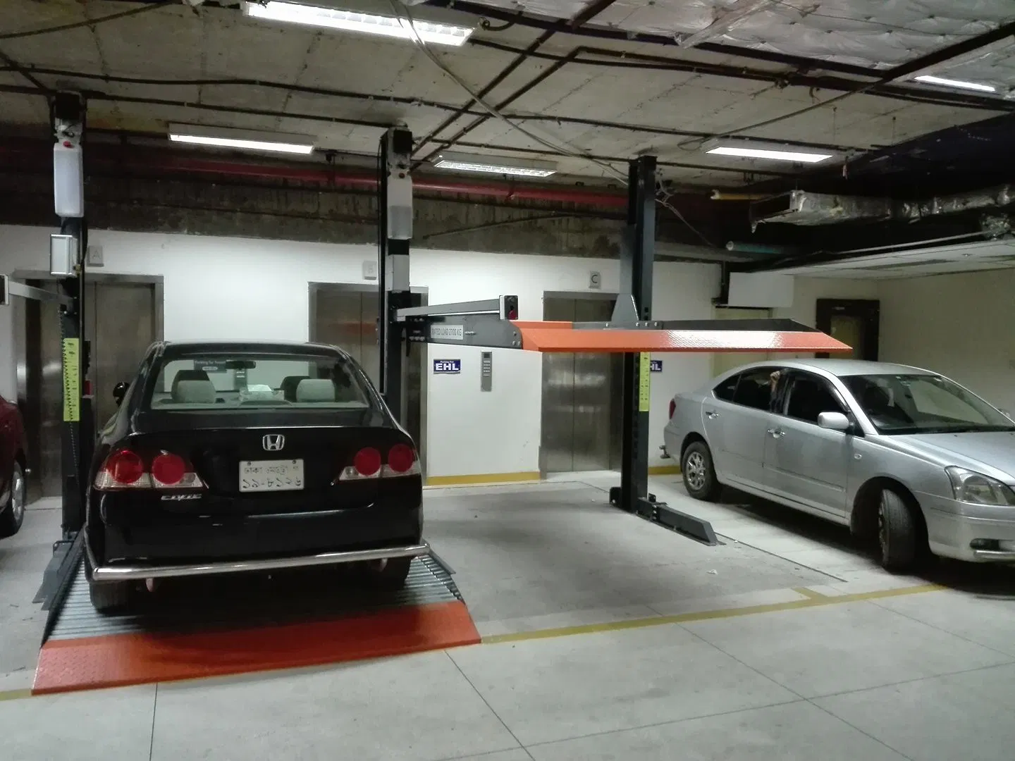 Multilayer Double Stacke Valet 2 Level Car Parking Elevator Garage Lift