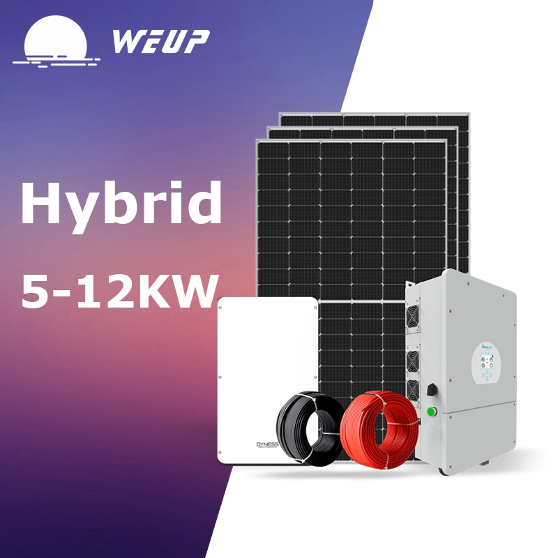 Residential 6kw 10kw 12kw Hybrid Photovoltaic Solar Energy System for House