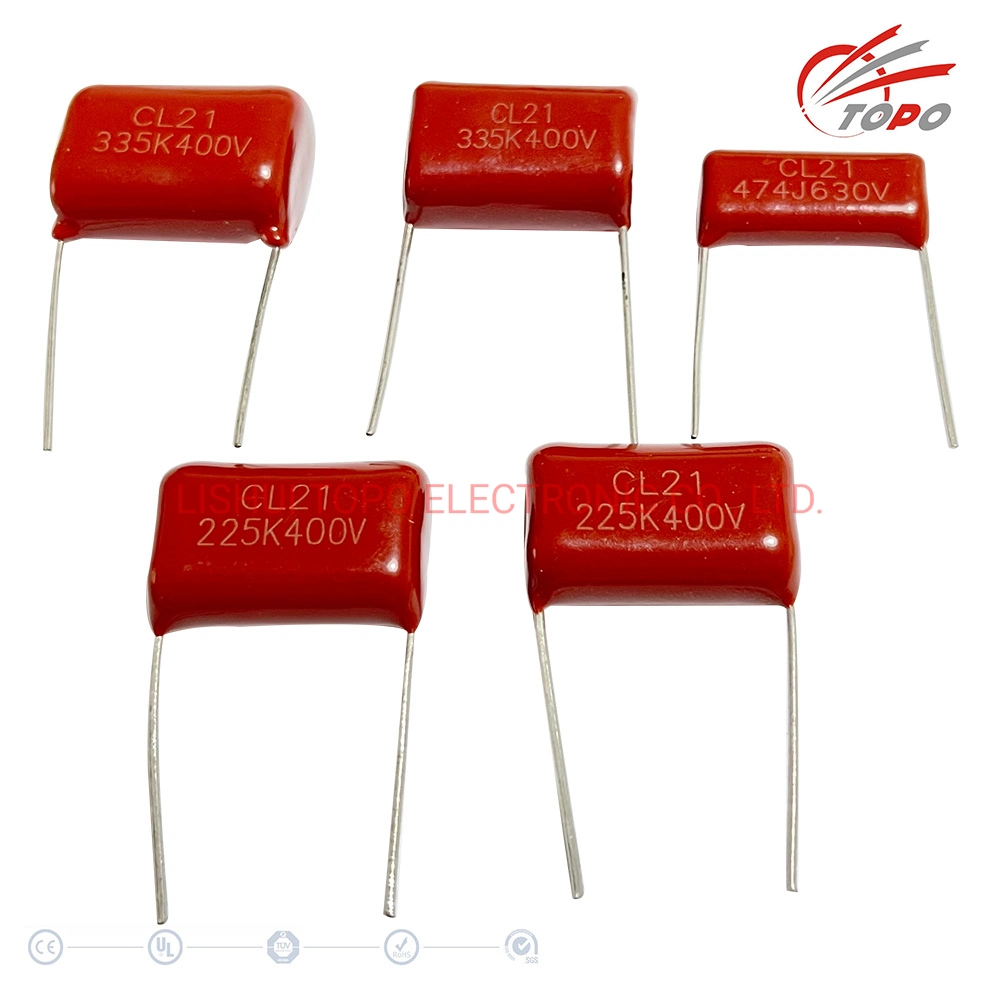 Electrical Electric Component Electronic Mylar Film Capacitor for Sale (CL21/MKT)