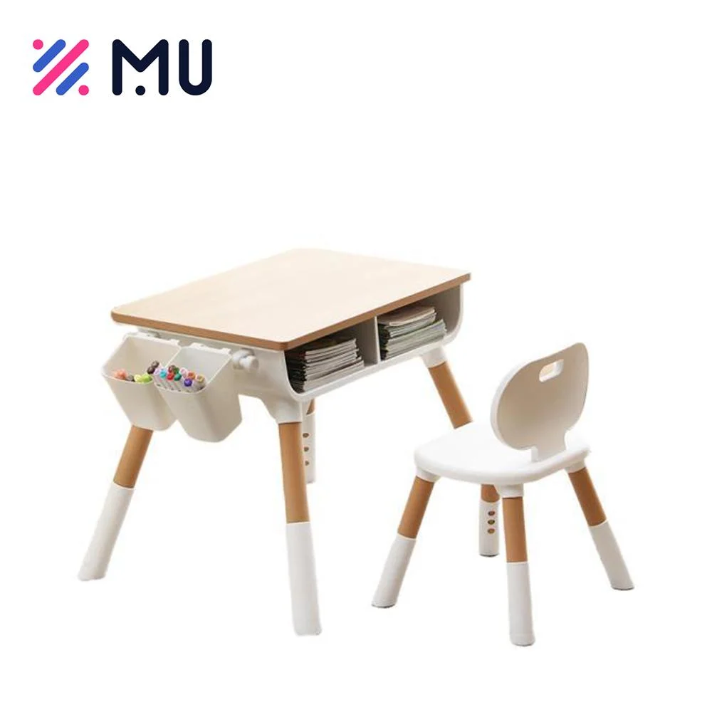 Easy Cleaning Wooden Kids Study Table and Chair Sets for 1-10 Years