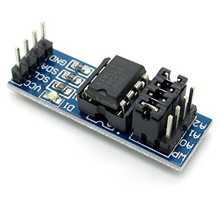 نموذج وحدة تخزين البيانات EEPROM التسلسلية i2c Interface EEPROM Data Storage النمطية لـ At24c256 جديد