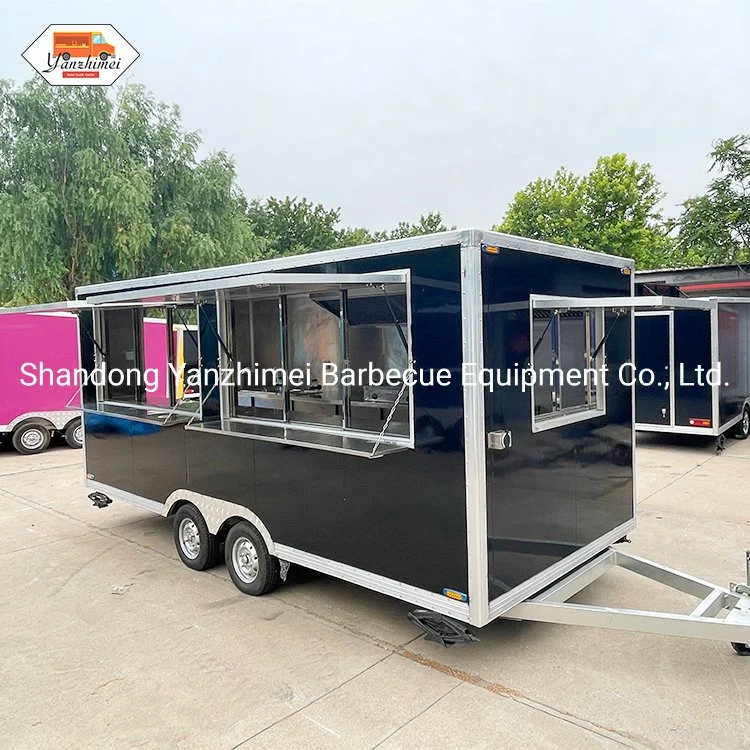 Mini Foodtruck Camping Trailer Catering Hot Dog Food Cart Mobile Food Truck Fully Kitchen