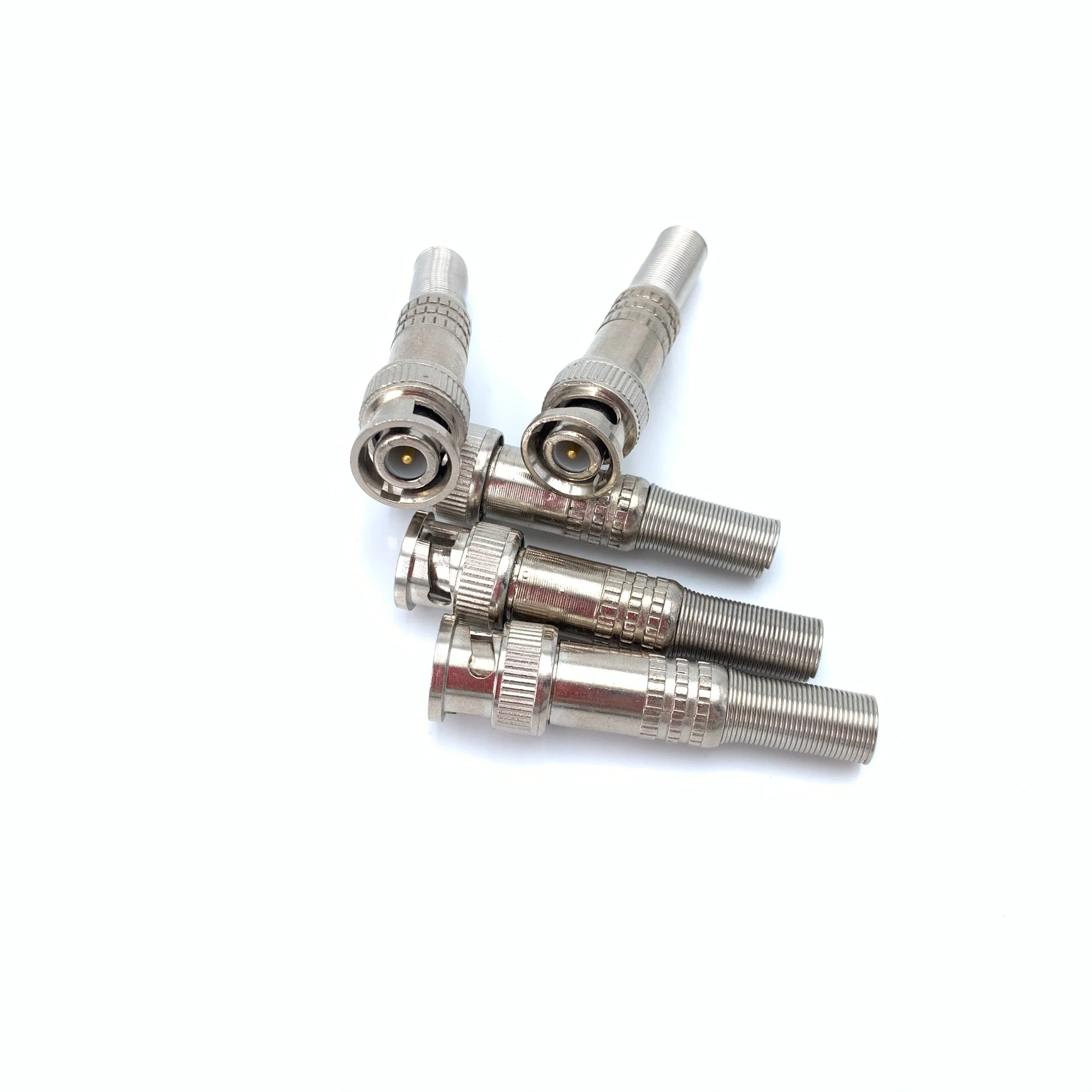 BNC Connector Male End, Monitoring Cable Five Gold Head, Welding Free, Injection Free Assembled BNC Male Head, Camera Head, Monitoring Accessories Connector