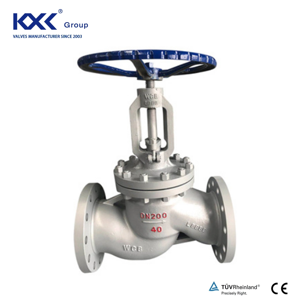 High Temperature Steam Manual Operated Cast Steel Wcb Bellow Seal Globe Valve