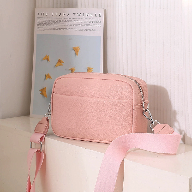 Foreign Trade Solid Color PU Cross-Body Bag Women's Small Bag