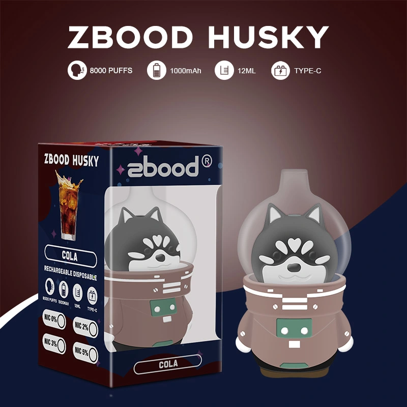 Zbood OEM ODM Space Husky 8000 Puff Version 6K Salts B5000/6000/8000 De6000 Walkie Ovns Pens Disposable/Chargeable Vape