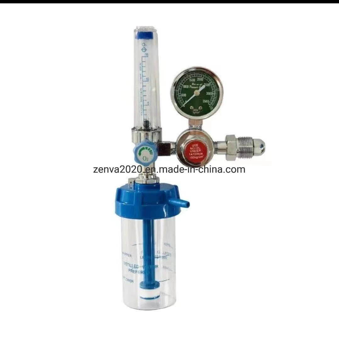 Medical Oxygen Regulator with Flowmeter and Humidifier Bottle