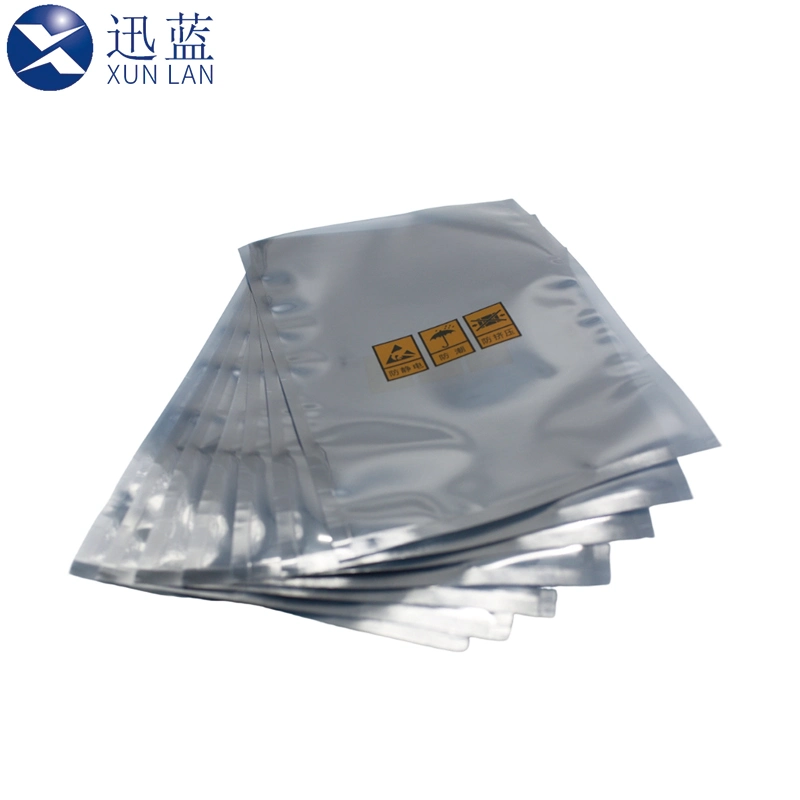 Emballage de sac ESD sensible aux charges statiques pour produit électronique.