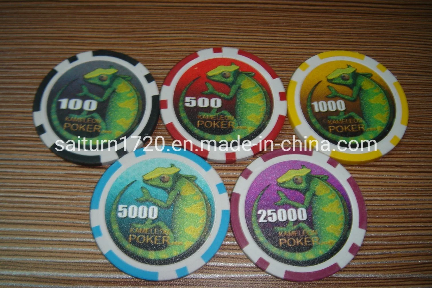 11.5g Plastic Poker Chip with Custom Sticker