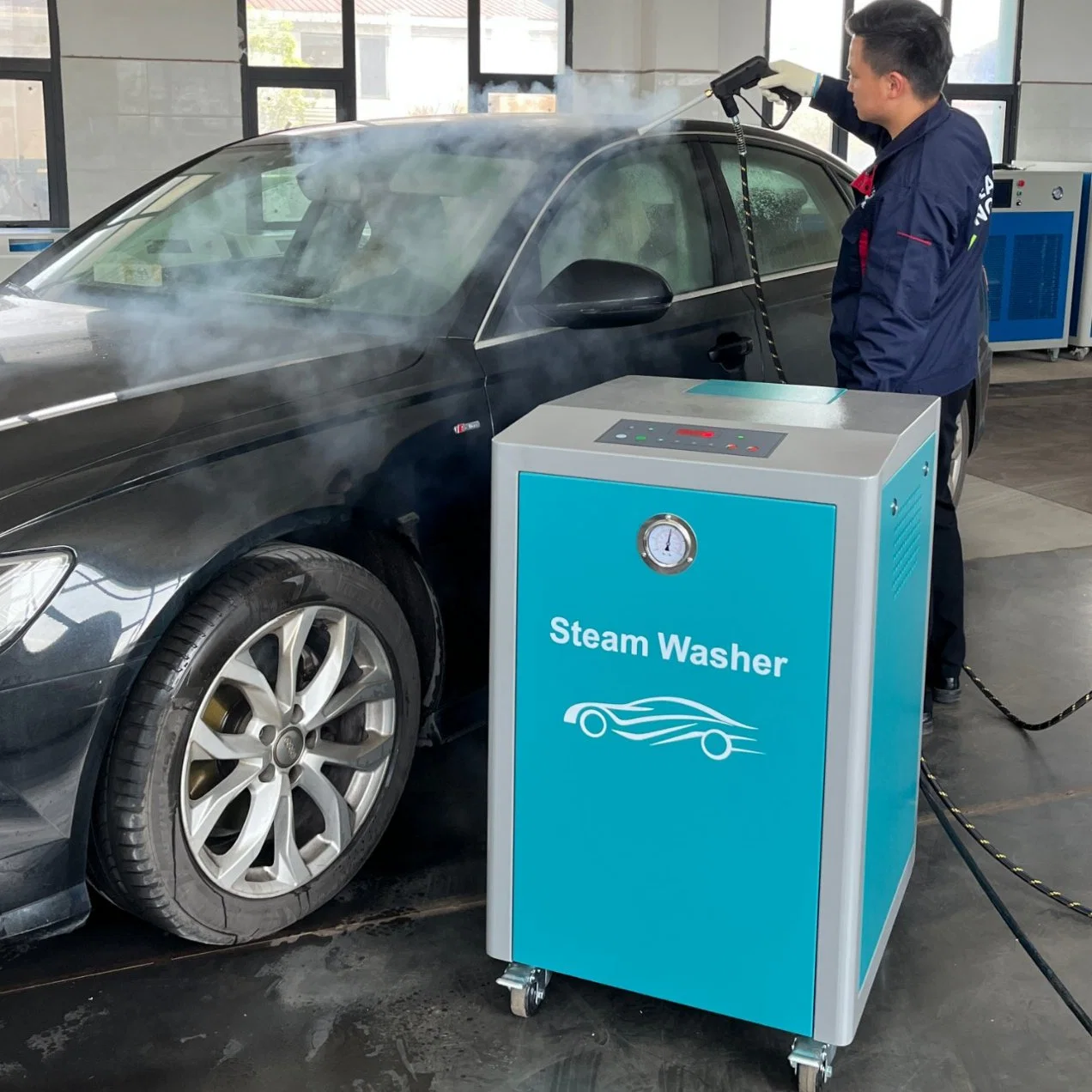 Máquina de lavado de autos a vapor sin agua certificada CE