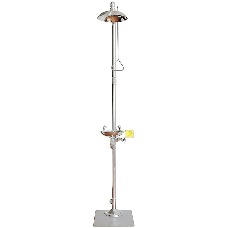 Compound Stainless Steel Emergency Shower with Eyewash Station ANSI