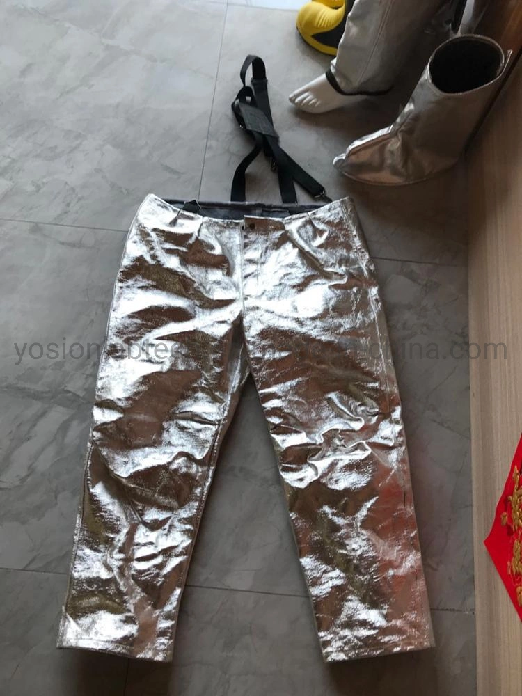 En Standard 1050 Degree Aluminized Fire Fighting Heat Resistant Fire Fighting Suit