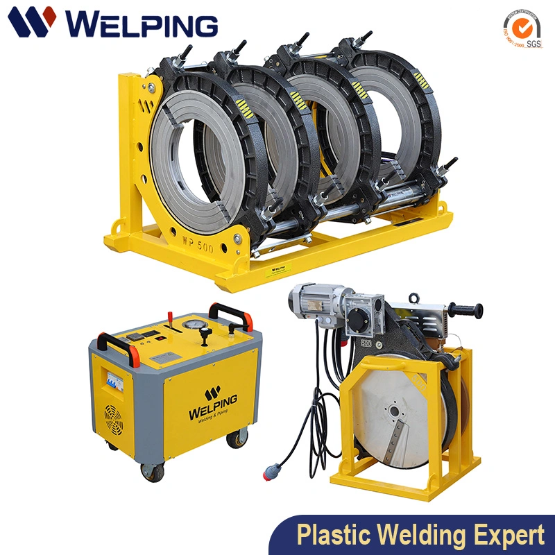 Professional Hot Melt 250-500mm Butt Welding Machine with Gas Pipeline