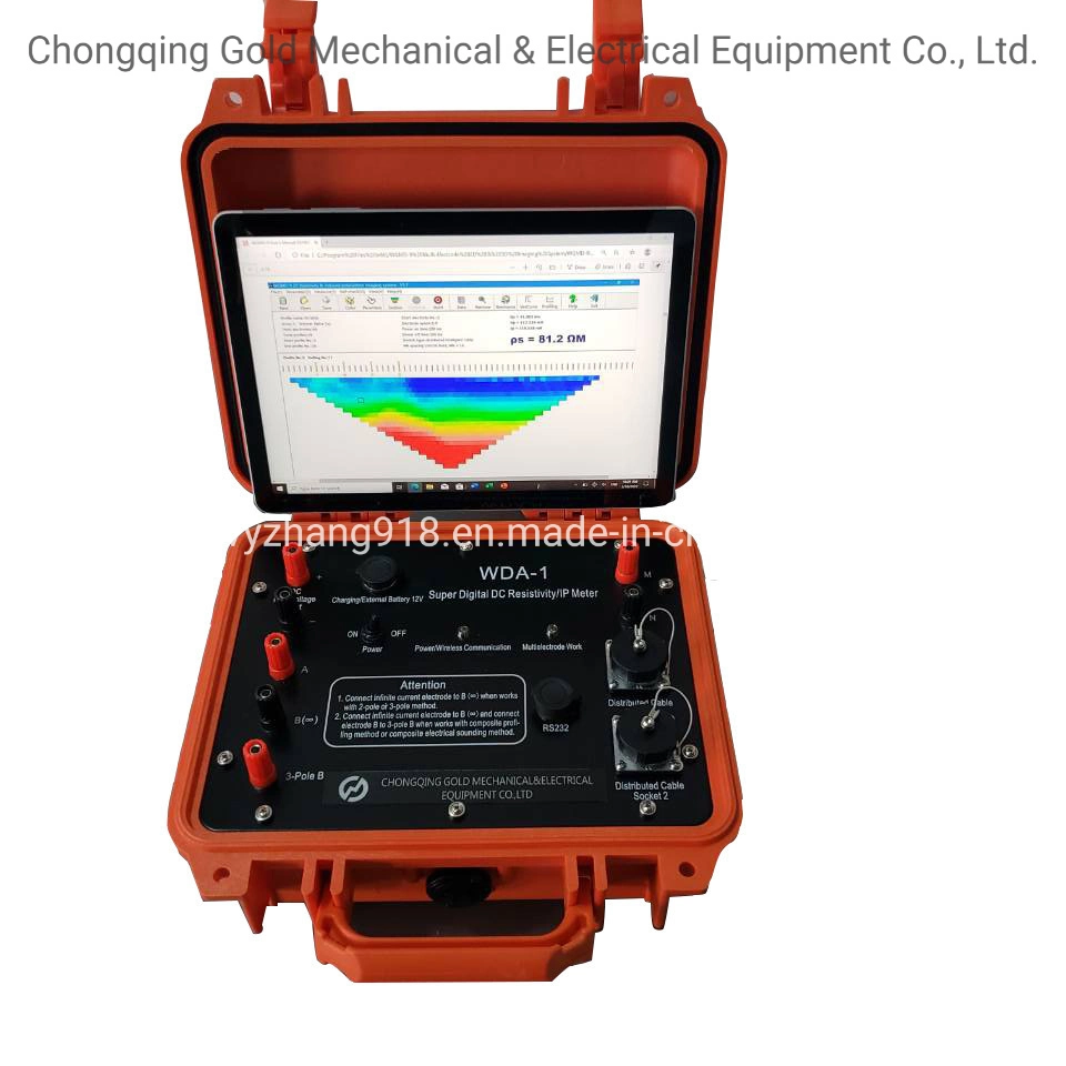 Wdds-2c Medidor de Resistividad Geofísica Sondeo Eléctrico Vertical Equipo Geofísico Precio para Detector de Agua Subterránea Equipo de Resistividad Geo