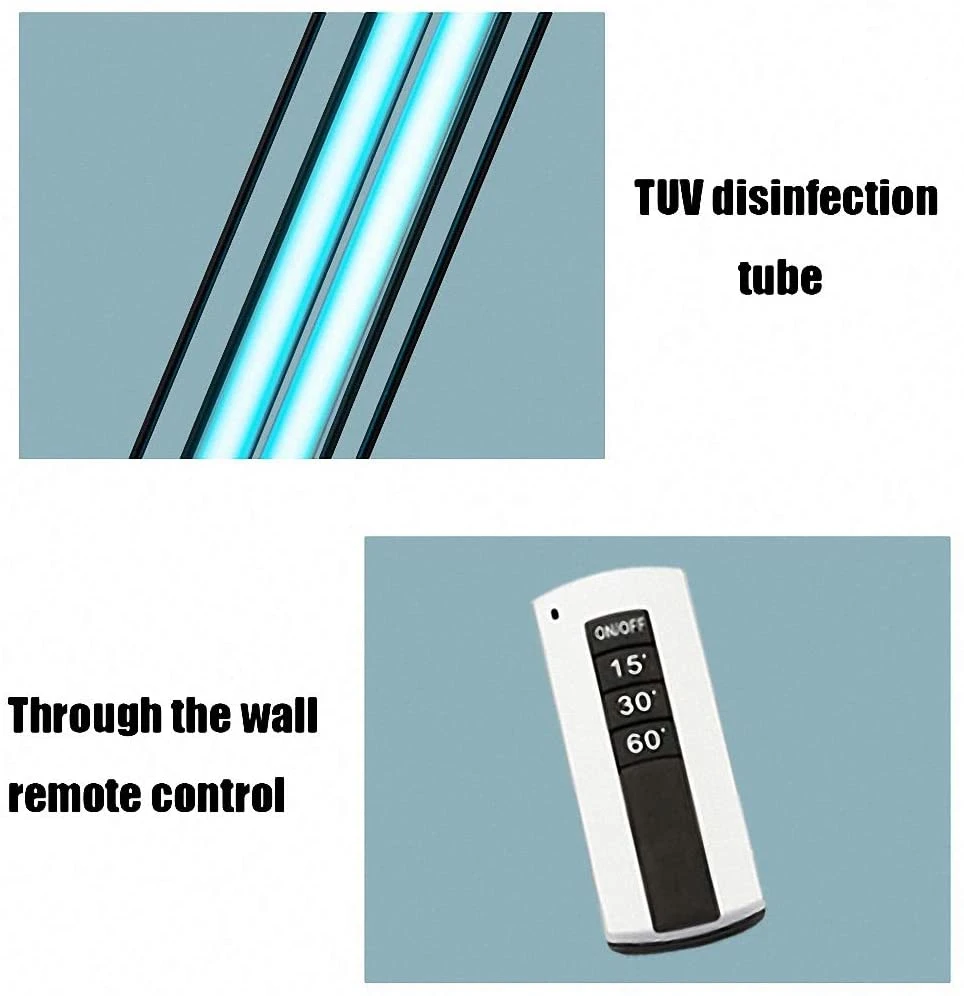 Jlt-U05 Remote Control 36W or 60W LED Disinfection UV Disinfection Light Lamp