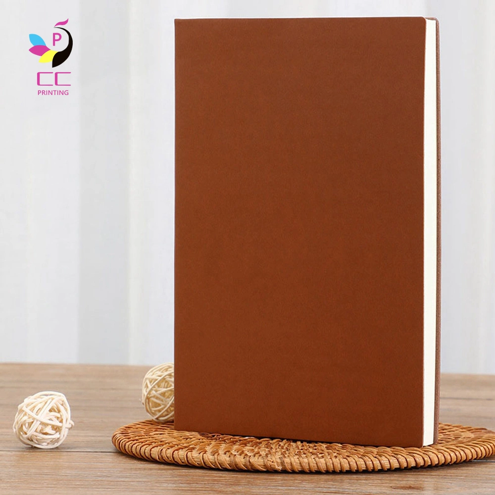 Cc_Sn005 Custom Logo 100 Sheet 80GSM A5 PU Leather Soft Cover Notebook for Students