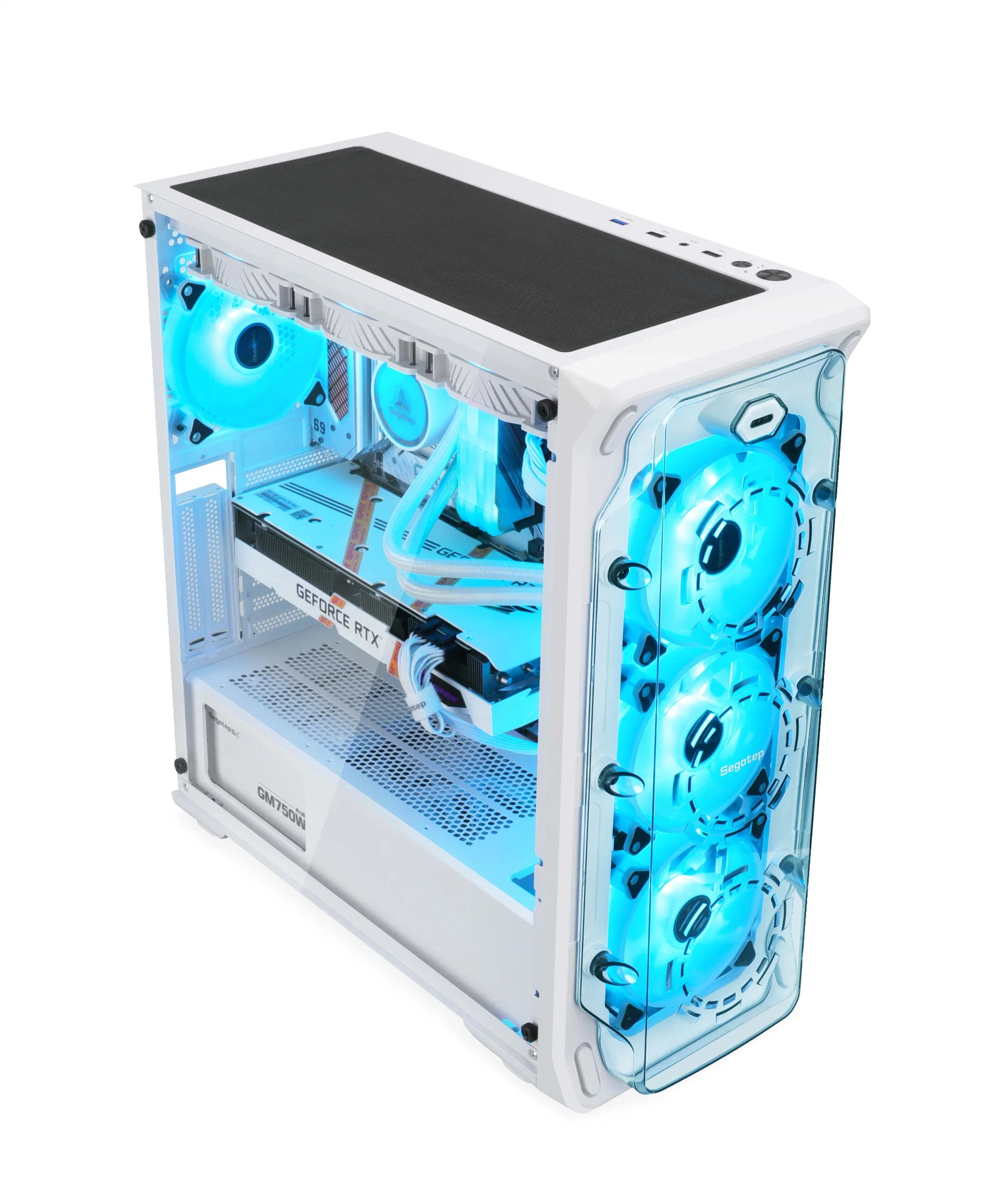 Segotep Lux360 Eatx Full Tower Acrylic Full Transparency Desktop Gaming PC Case