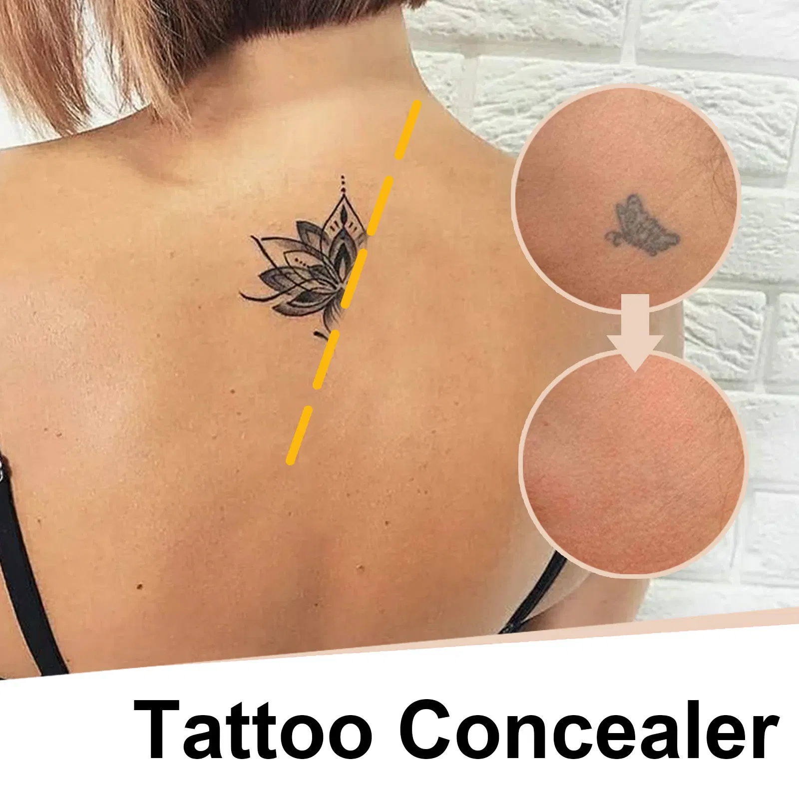 Impermeável clareamento cicatriz temporária Tattoo esconde creme