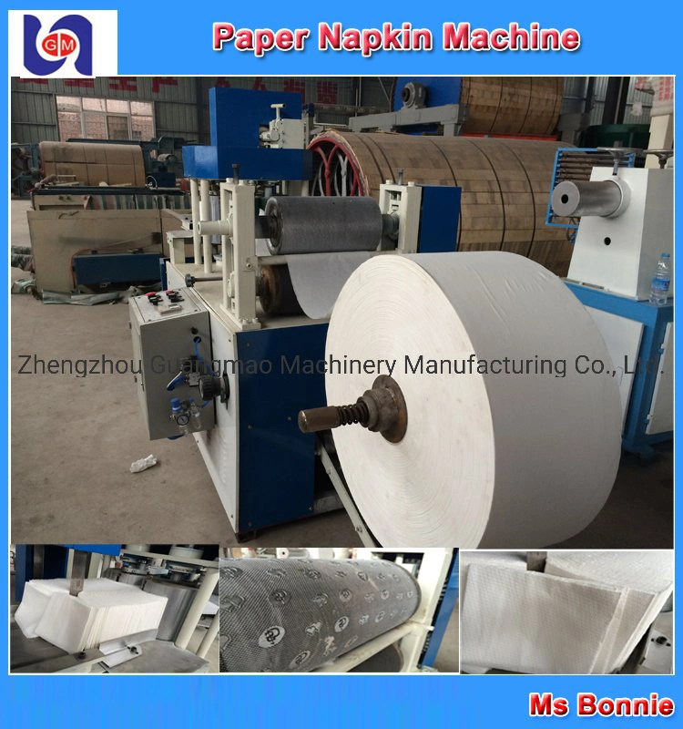GM Factory Supplying Digital Automatic Color Printing Serviette Napkin Tissue Paper Folding Making Machine