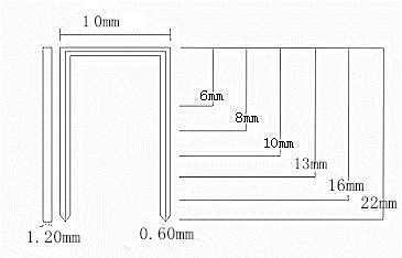 Galvanized Fine Wire Industries Staples for Furniture and Sofa