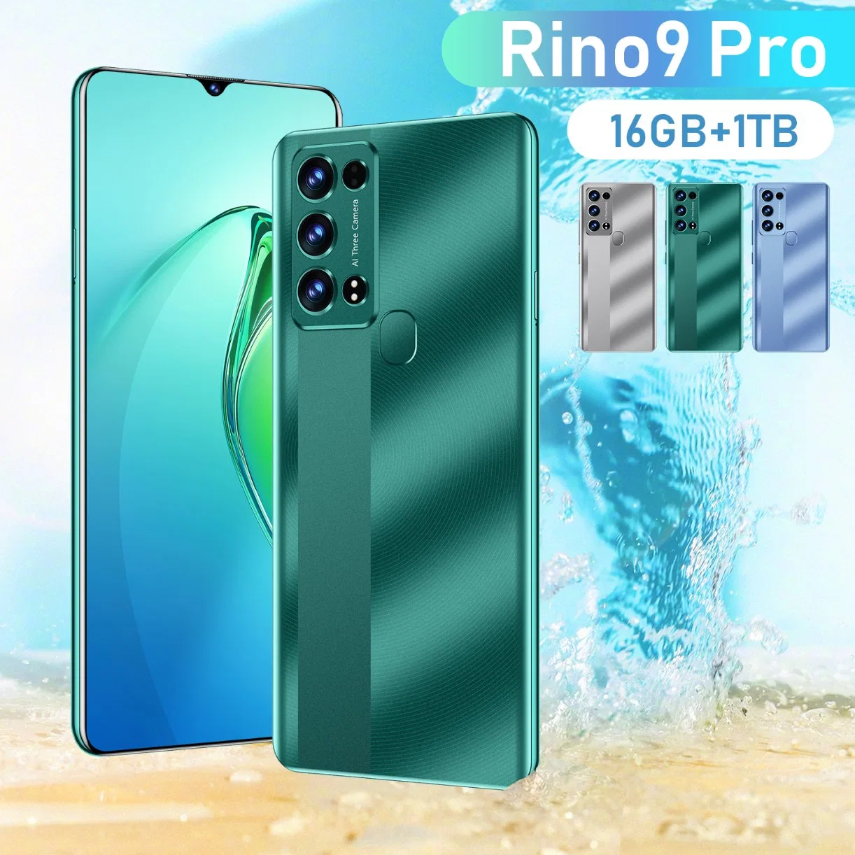 Wholesale/Supplier Original Brand New Smart Mobile Phone Model Rino9 PRO 5g Smartphone 3GB+64GB 1tb 7.2", Android Smart Phone, OEM/ODM Ready in Stock