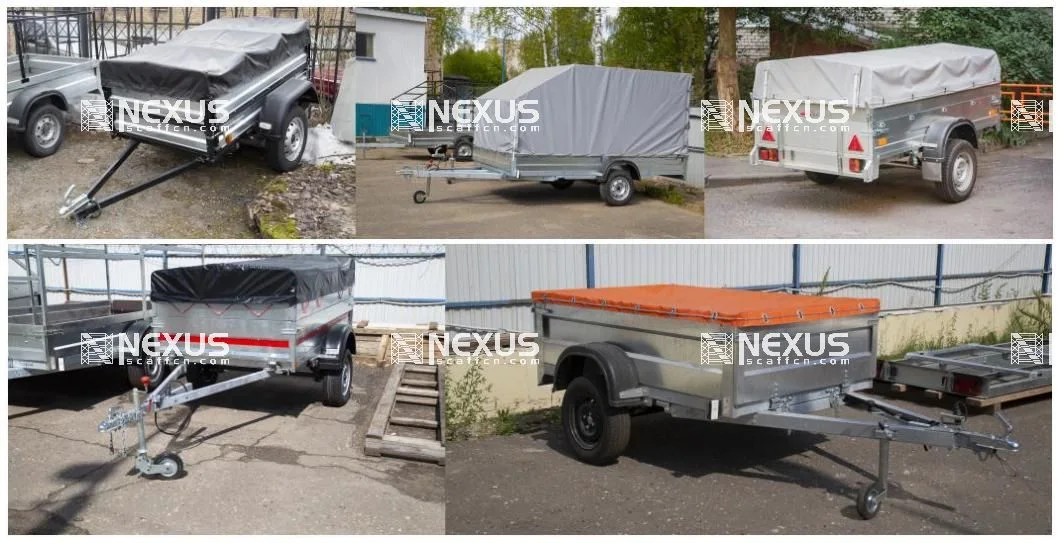 Multiusos de personalización de 750kgs pequeño Offroad Camper de remolque de viaje en coche