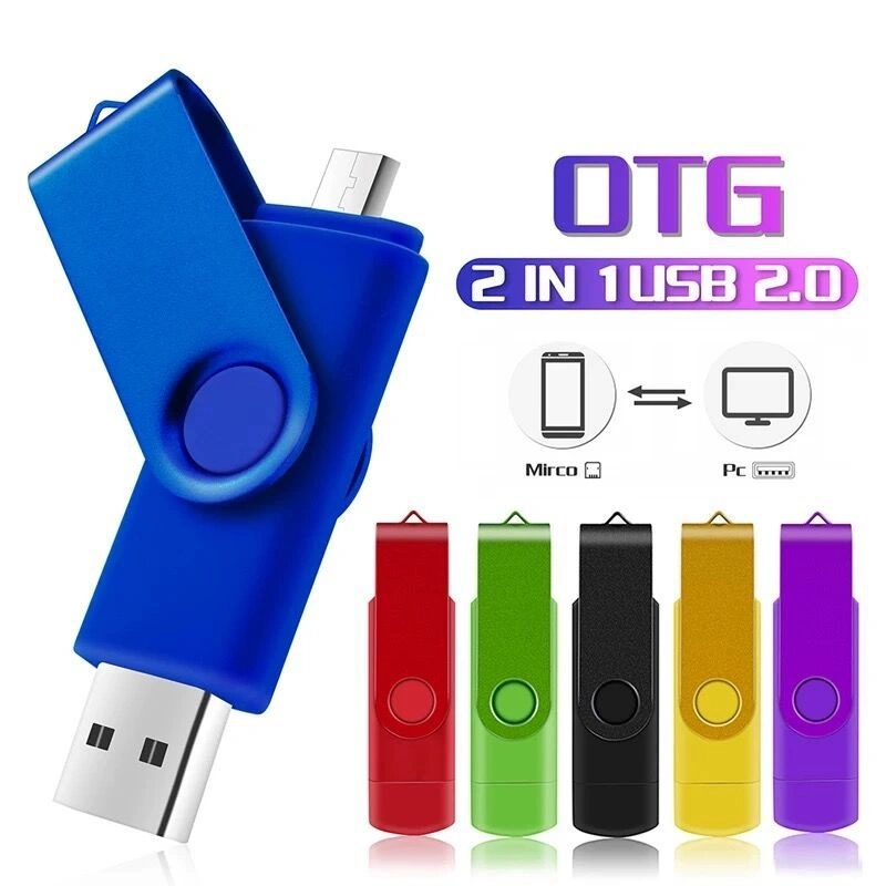 2 in 1 Multifunctional Pendrive 32GB 64GB 128GB OTG USB Flash Drive for Android PC
