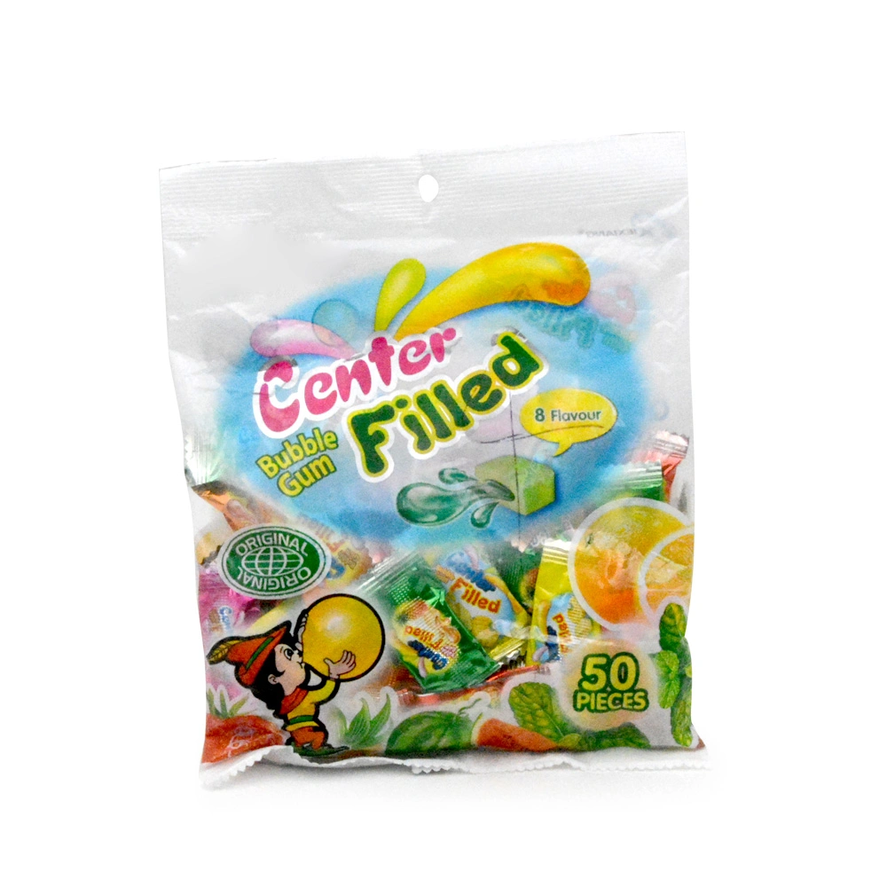 Supplier Custom Center Filled Fruit Bubble Gum