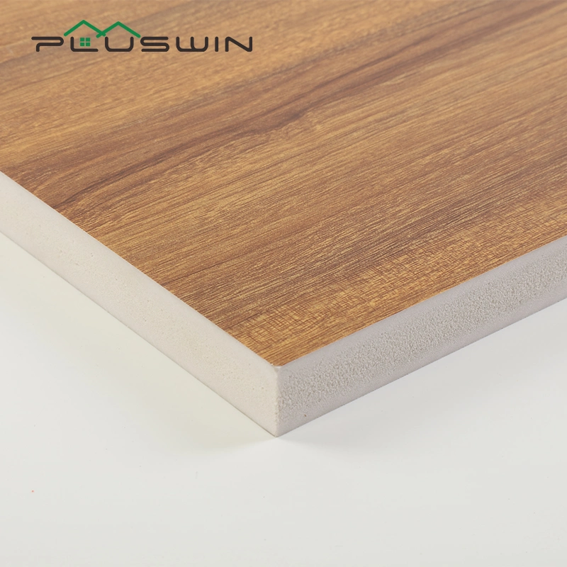 Hoja laminado PVC madera decorativa