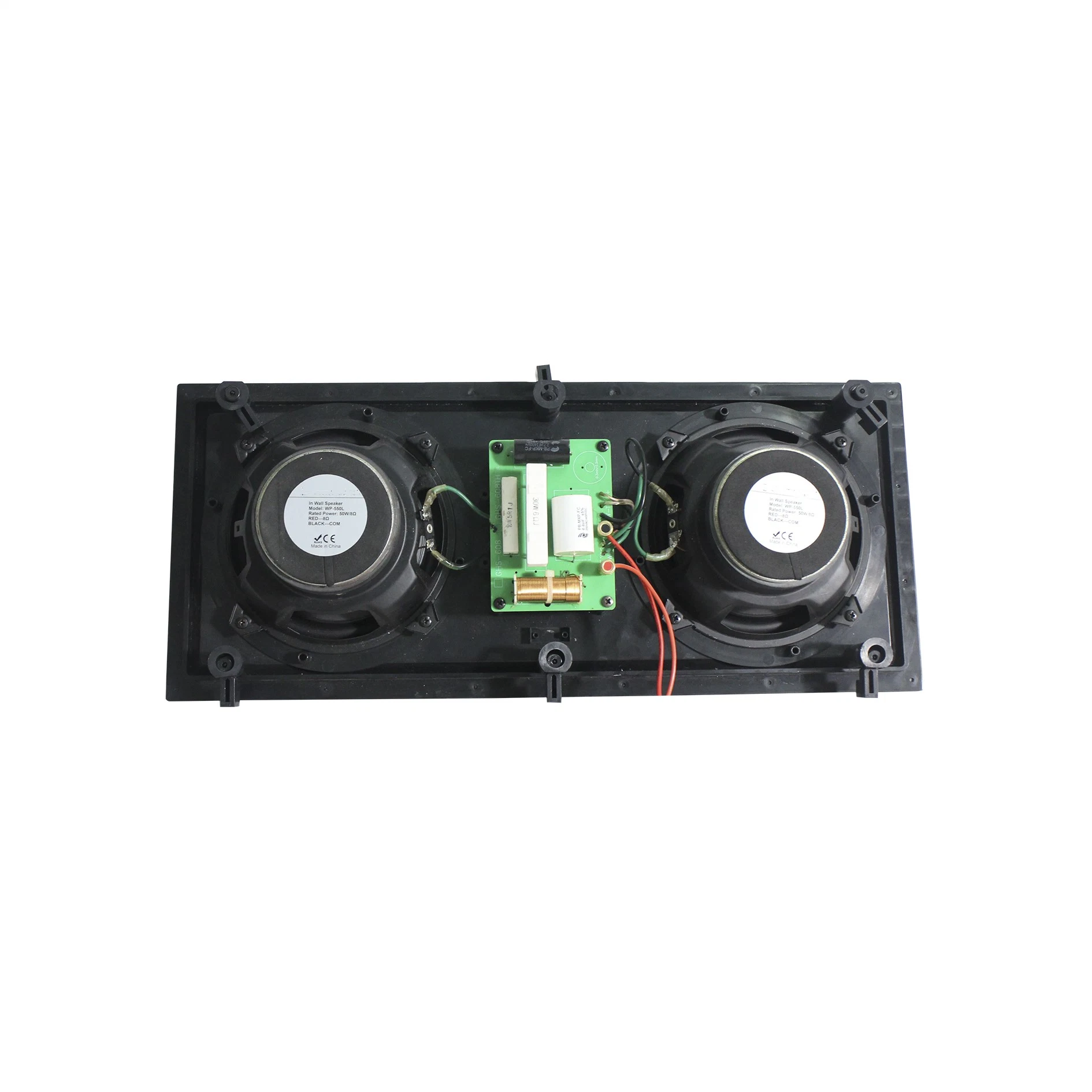 L'audio pro 100V 40/50W à 8 ohms sans rebord de 5 pouces mini Professional Audio en plastique dans le mur monté PA enceinte