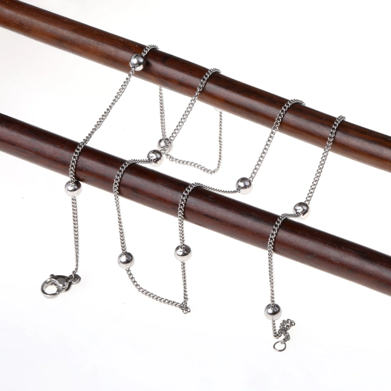 Hot Selling Jewellery Gift Handcraft Design Stainless Steel Curb Chain with Ball