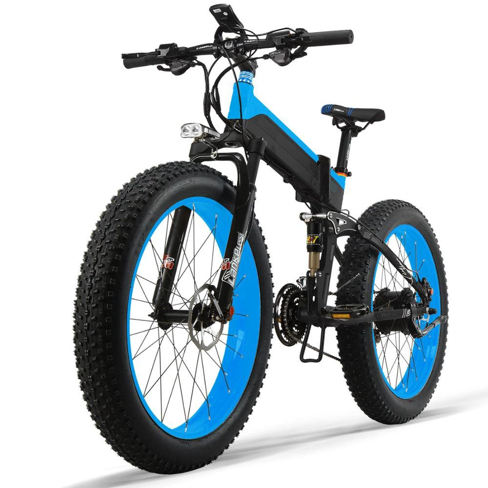 26 Inch Full Suspension Electric Bike Snow Bike with Smart LCD Display