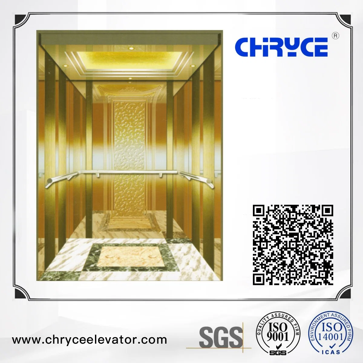 House Villa Elevator Lift Elevator Traction Machine Mrl Elevator Lift