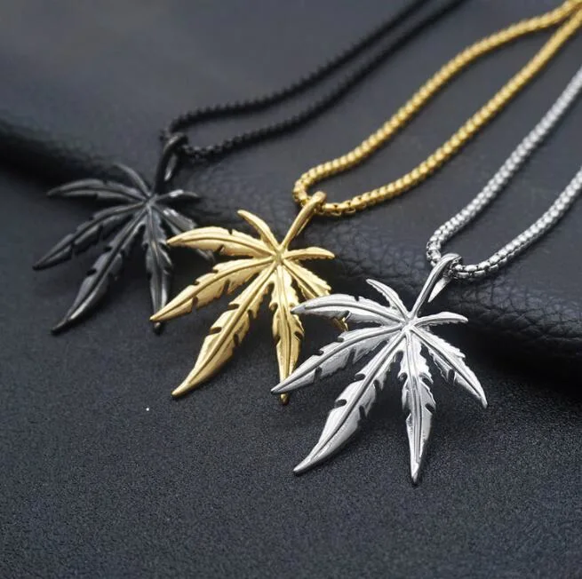 مابل ليف أزياء عقد معدنية هيمب ورقة قلادة قلادة سحر مجوهرات عقد هديّة هديّة سلسلة