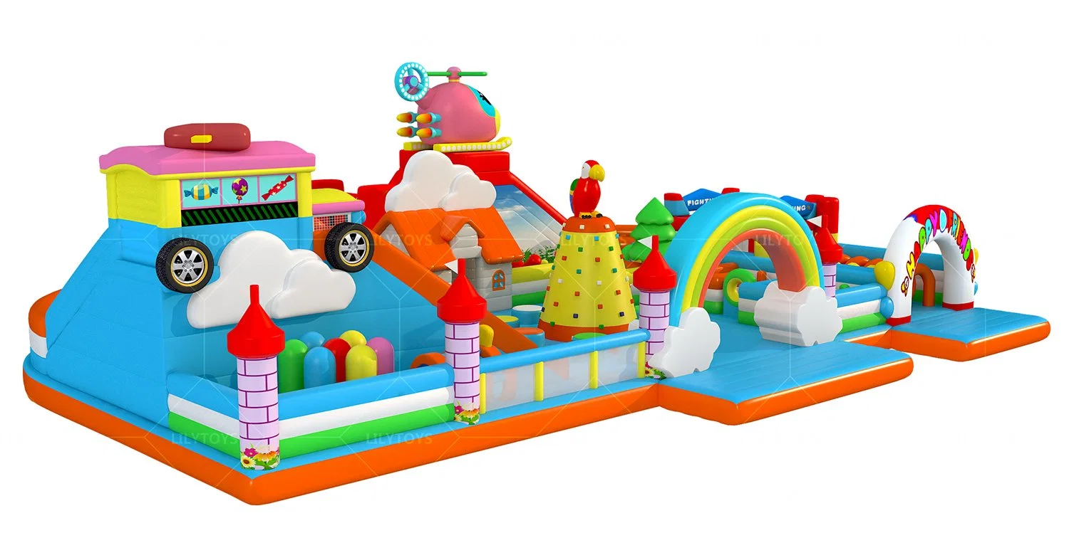 TUV Factory Directly Sale PVC Newest Big Inflatable Amusing Playground for Kids