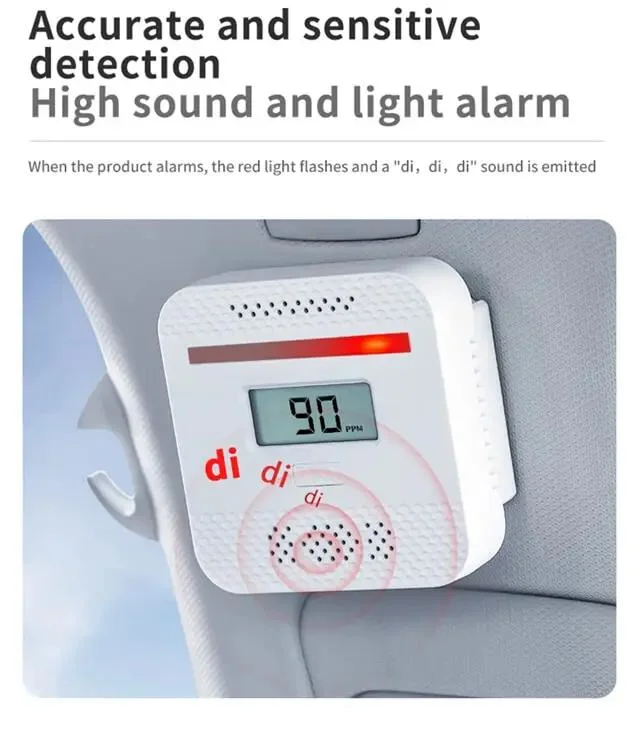 Sumring Carbon Monoxide Detector Co Alarm Fire System Beeping Use Battery