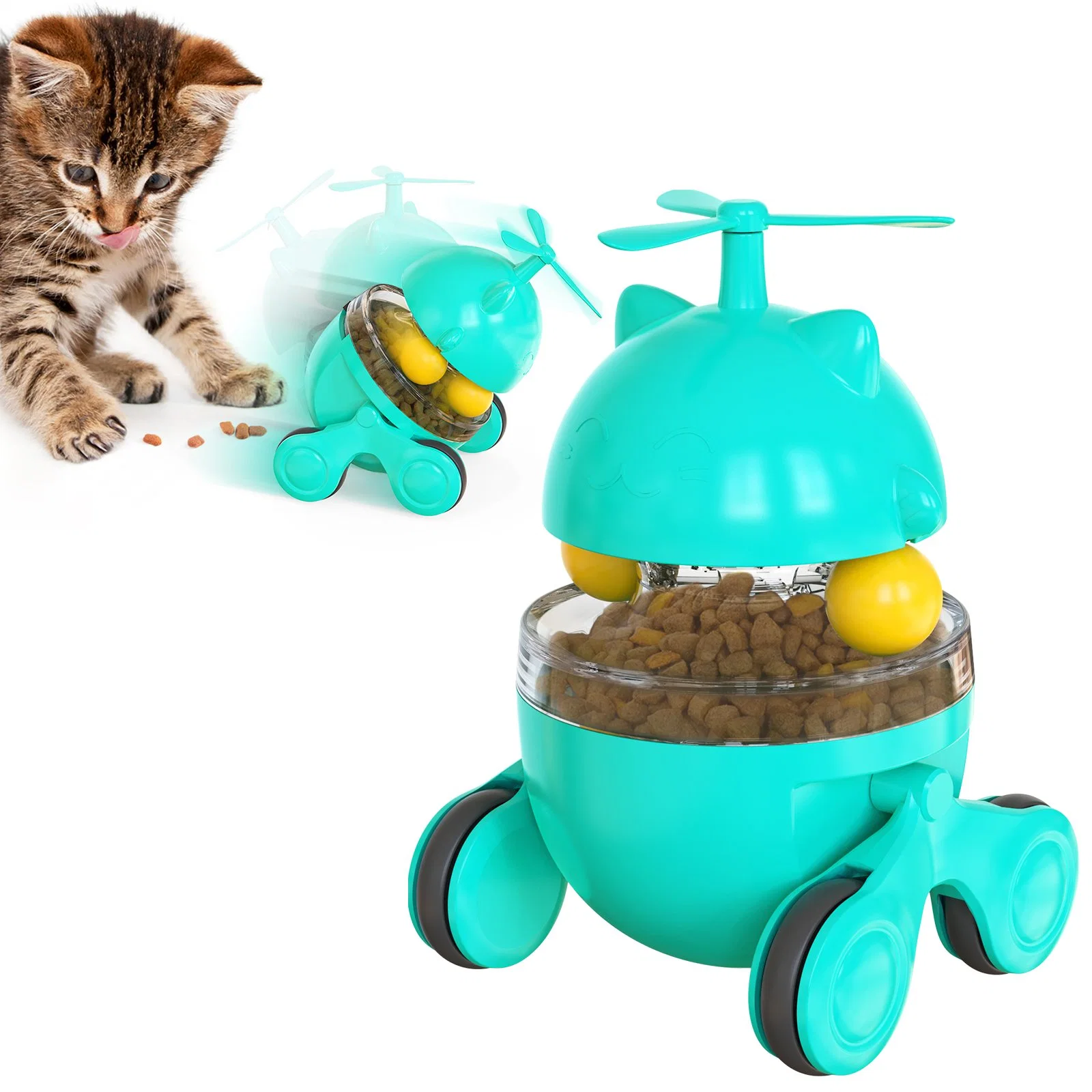 Cat Food Leaking Toy Training Function Improve Intelligence Relieve Anxiety Sliding Toy