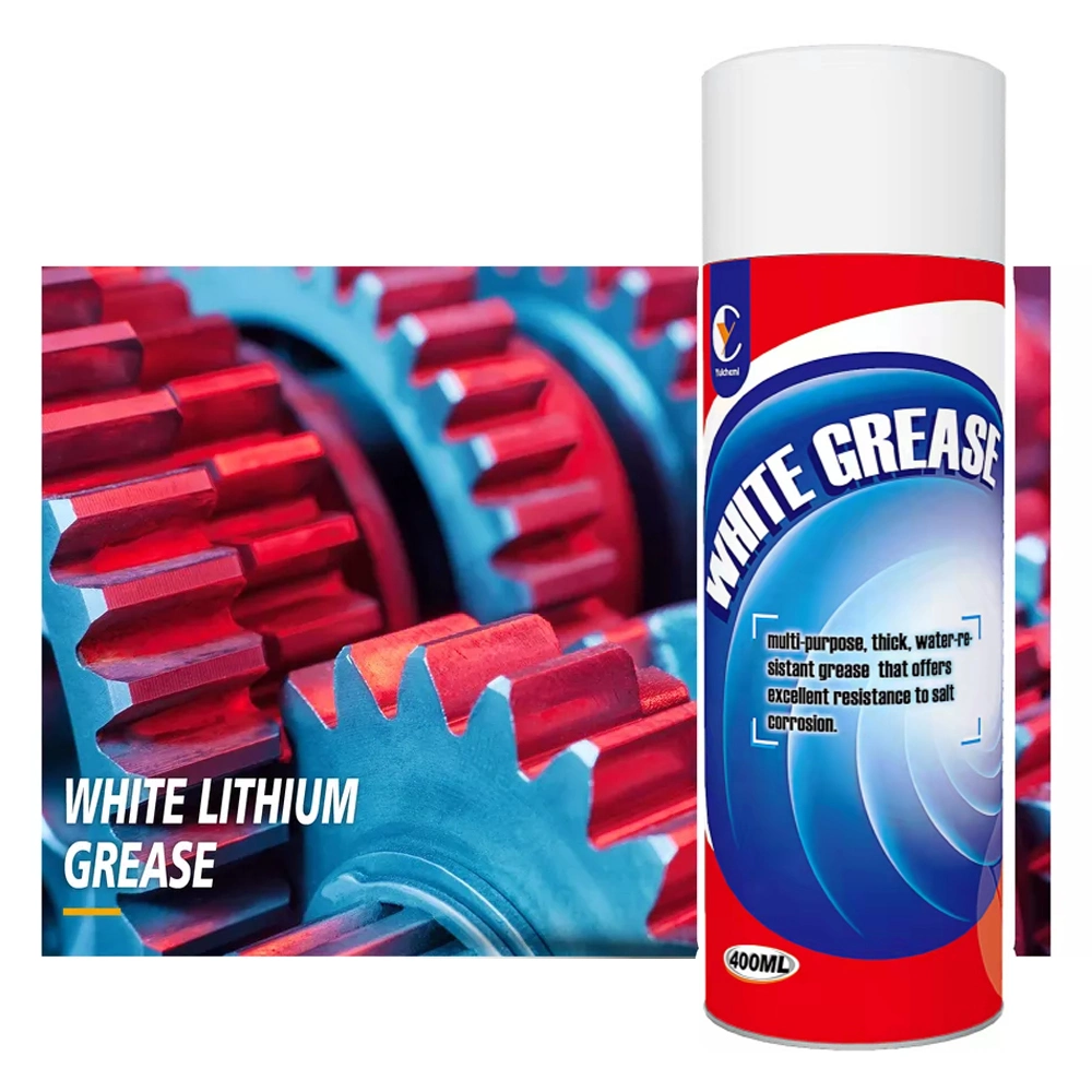 Auto Lubricant White Lithium Agent Chain Maintenance Aerosol White Lithium Grease Spray