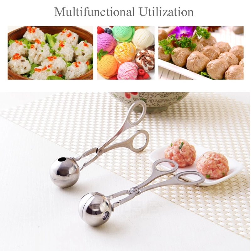 Fantastic Kitchen Meatball Maker Stainless Steel Meat & Poultry Tools DIY Fish Meat Ball Maker Meatball Mold Tools