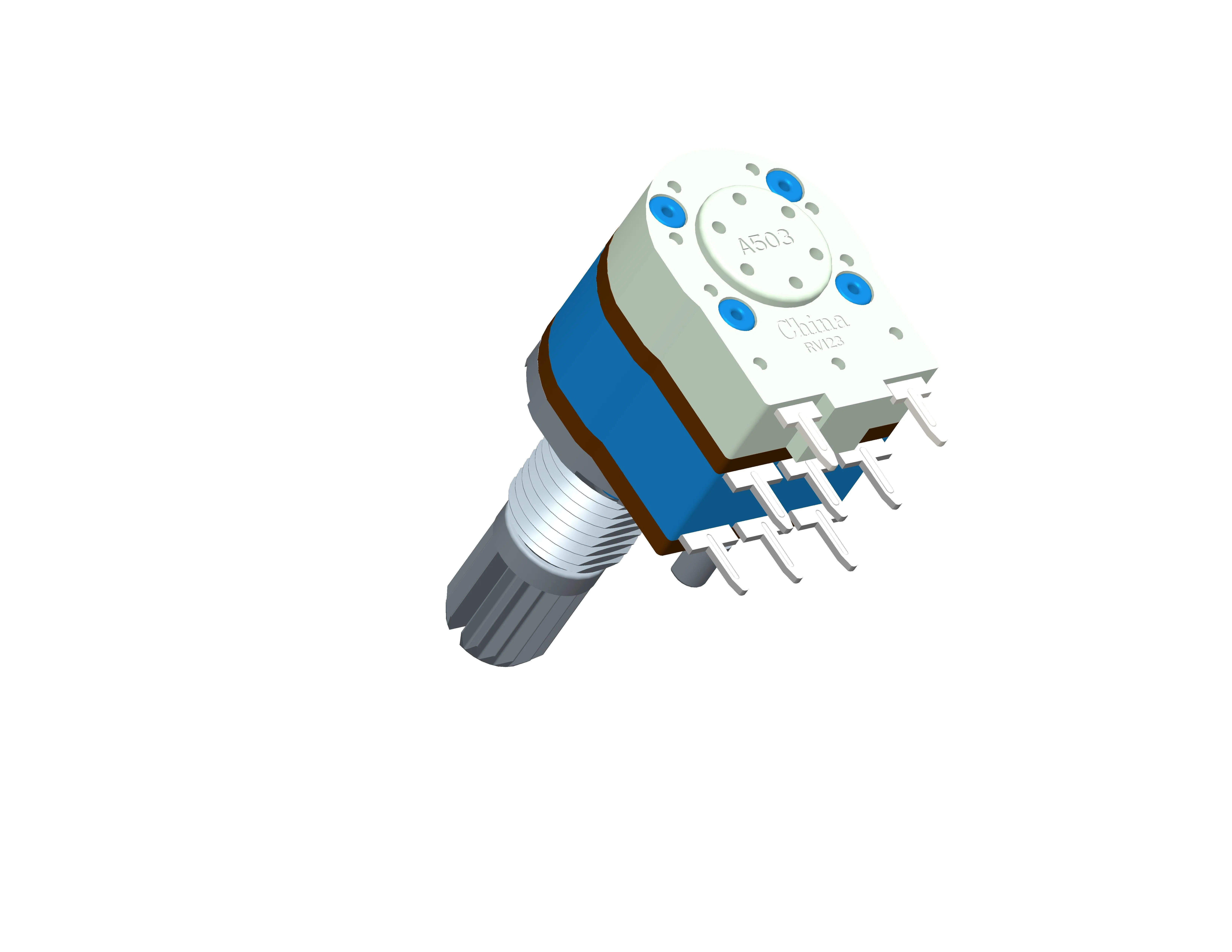 12mm gska RV123B100K Potentiomètre de commande de volume stéréo avec l'interrupteur, tolérance de résistance de 20 %