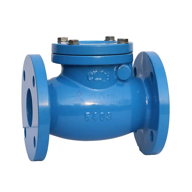 API/DIN/BS Carbon Steel/Cast Iron Rubber Seat Flange Lift Swing Check Valve