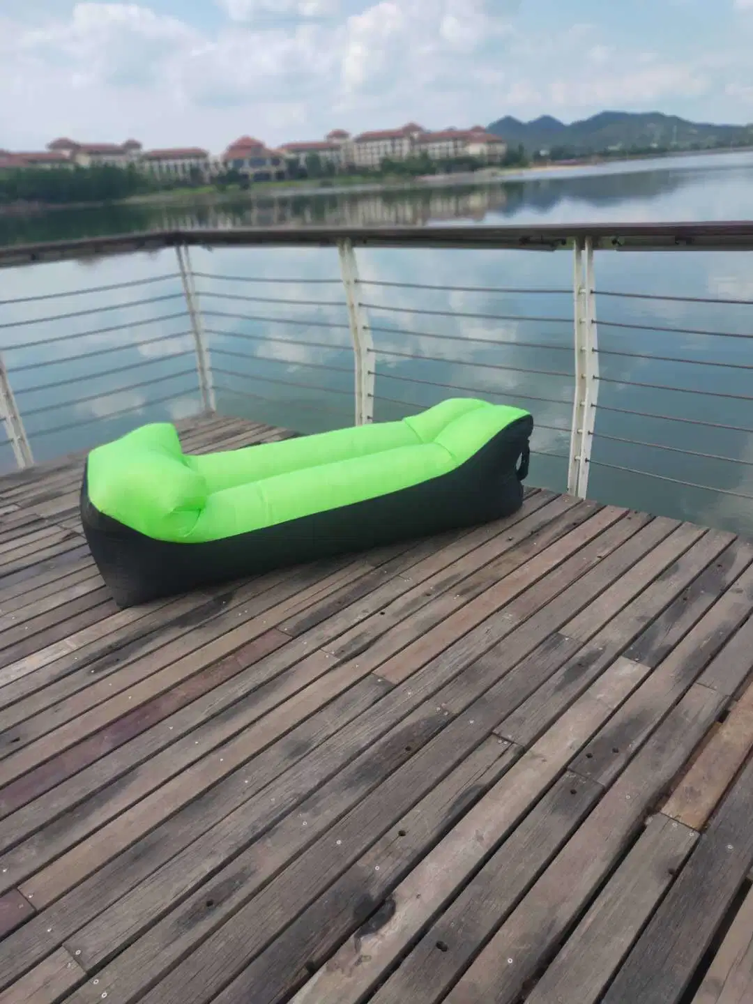 2023 New Folding Air Bed Outdoor Inflatable Lazy Sofa, Hangout Lounger Bag