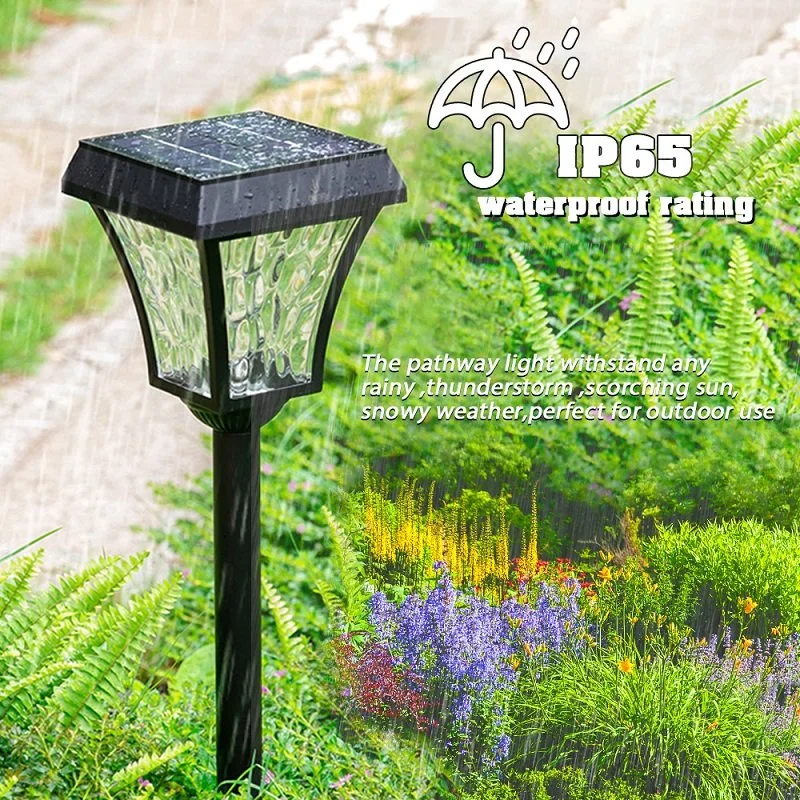 Neues Design Post Pathway Bodenzaun im Freien Wasserdicht IP65 Solar LED-Gartenleuchte