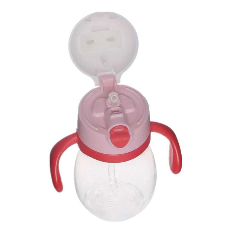 New Two-Handled Cartoon Animal Travel Baby Training Water Bottle