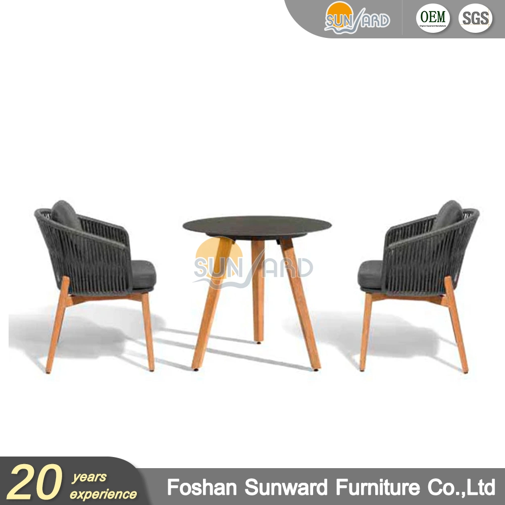 Luxury Outdoor Garden Patio Home Hotel Teak Wood Dining Table and Chair Set Furniture